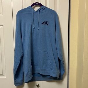 Blue Hoodie with Bird Logo